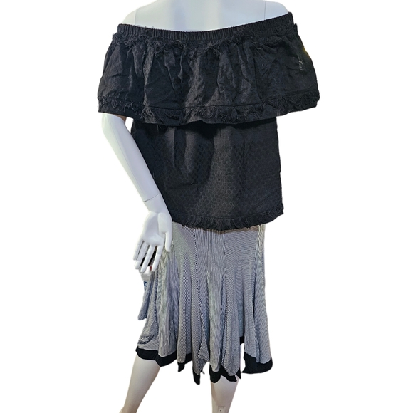 Shirt Passion Italia Handkerchief Skirt Size L NWT - Picture 4 of 14